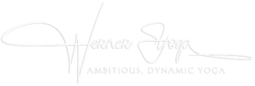 warner yoga logo white